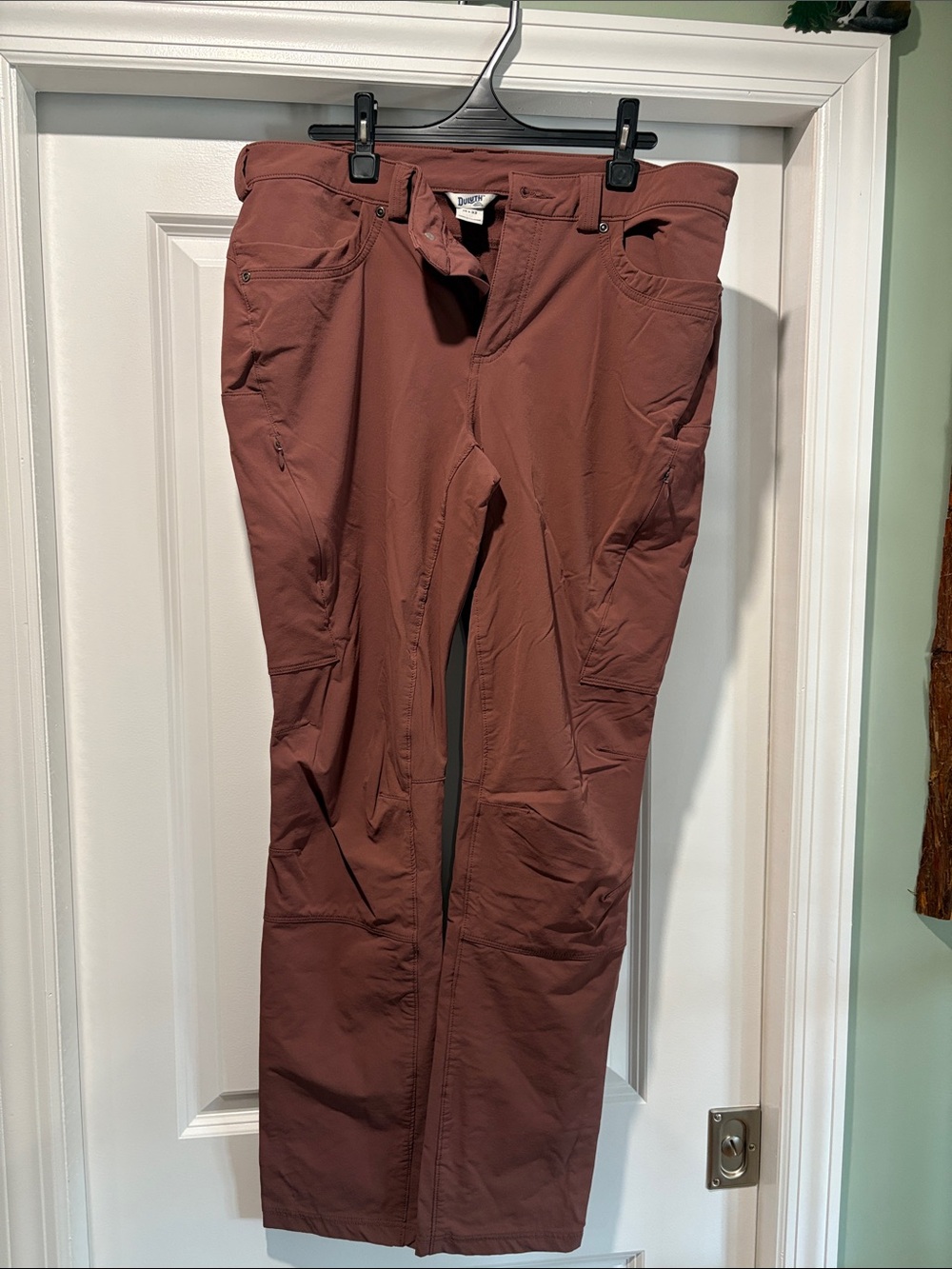 Duluth Trading Co Women's Flexpedition Rust Brown Slim Leg Utility Pants